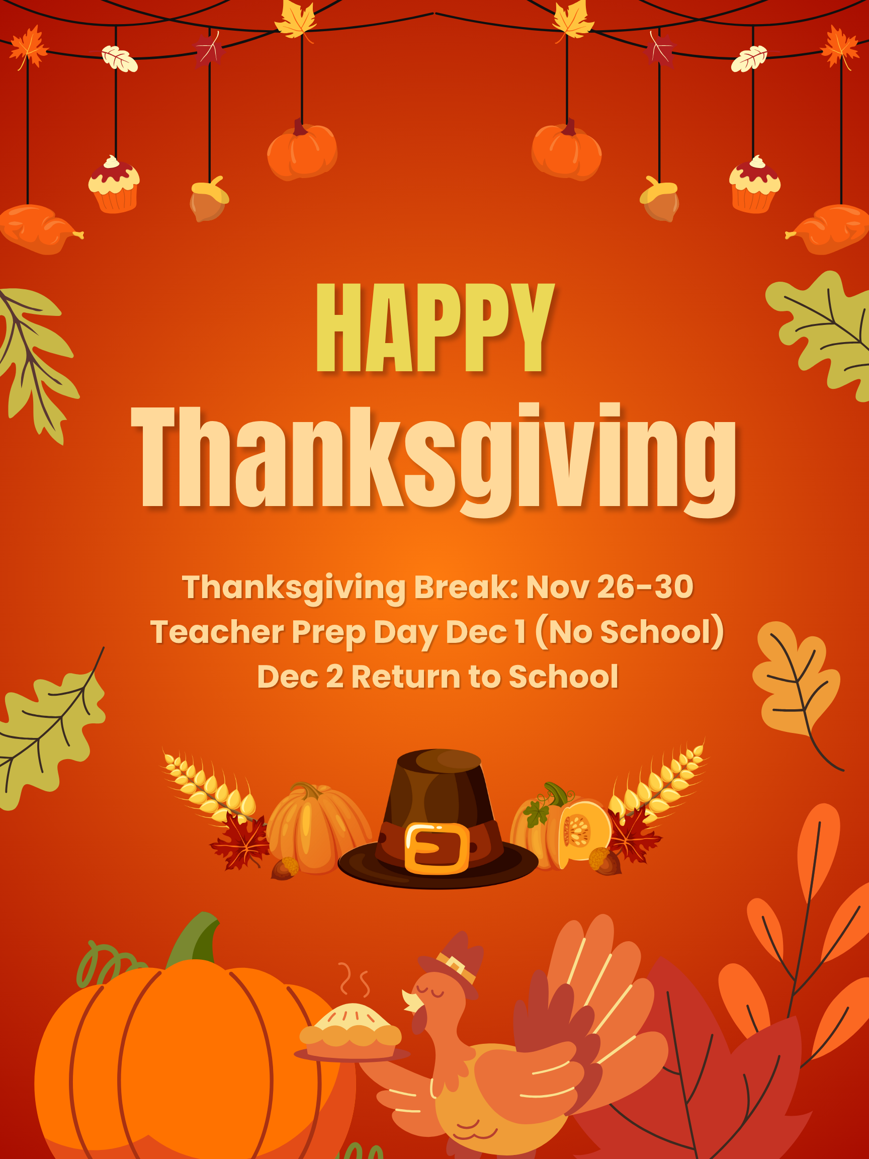 No School Dec 21- Jan. 3